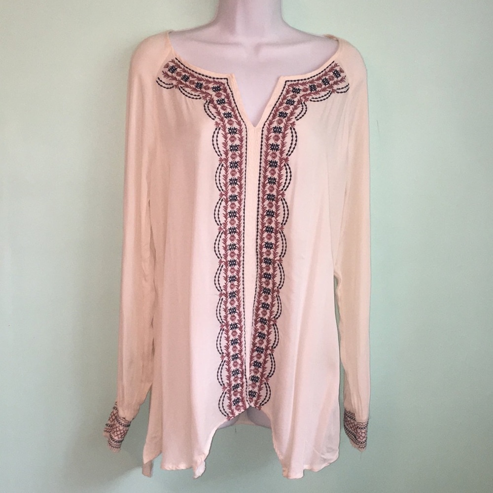 Democracy Peasant Boho Top Size Medium